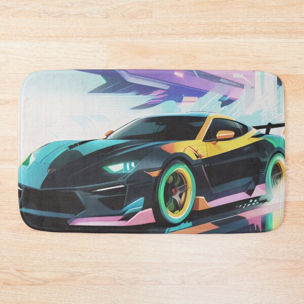 Item preview, Super Sports Car, Black & Yellow Neon designed and sold by DigitalHeadache.