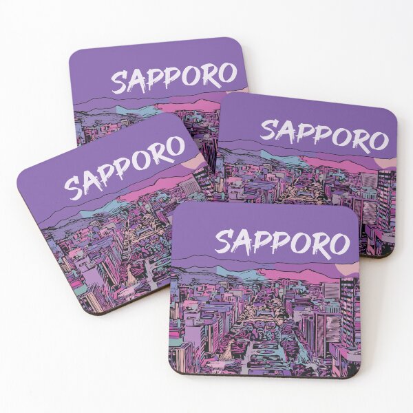 Item preview, Sapporo - Japanese City Pop Aesthetic designed and sold by Lakeric Cityscapes.