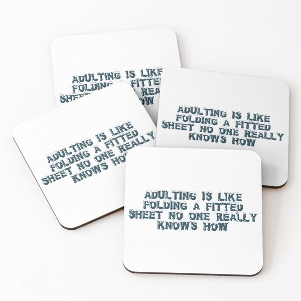 Item preview, Adulting is like folding a fitted sheet—no one really knows how designed and sold by Ninjacatoff.