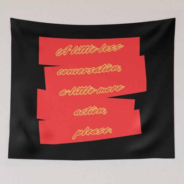 Item preview, A little less conversation, a little more action, please. designed and sold by Stefrait-7.