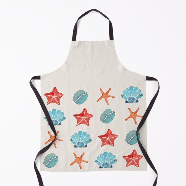 Item preview, starfish and shell pattern designed and sold by color_cat_art.