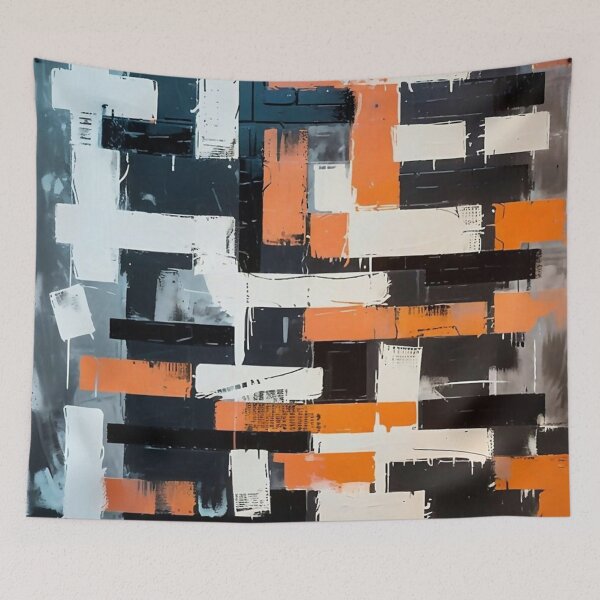 Item preview, Urban Brick Rhythm – Neo-Expressionist Grid designed and sold by SparkyBamBam.
