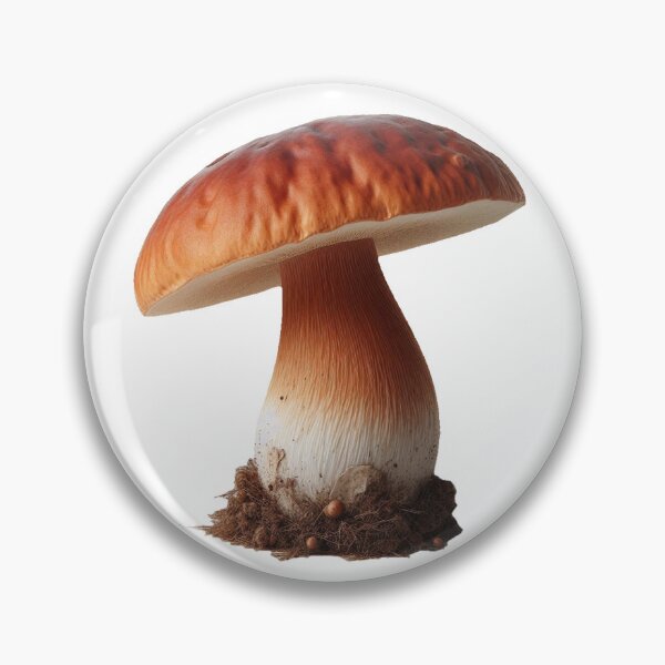 Item preview, Noble bolete mushroom on a white background. designed and sold by Vetagio.