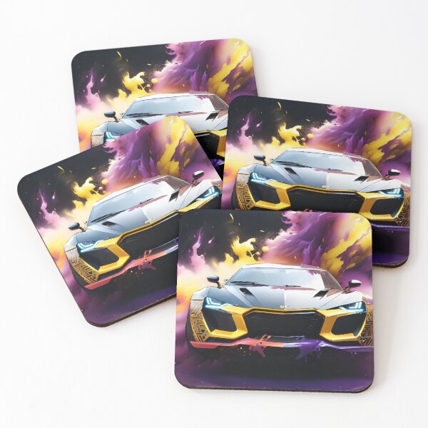 Item preview, Super Car, Black & Yellow, Storm Of Colors designed and sold by DigitalHeadache.