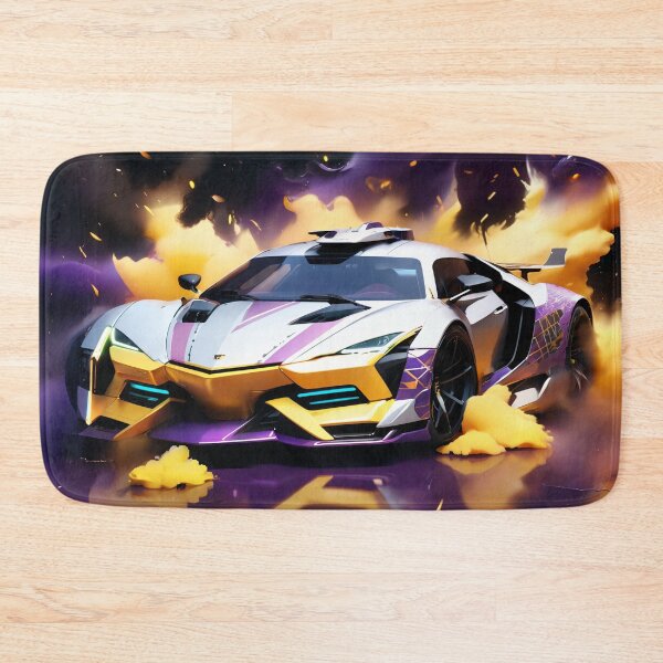 Item preview, Super Car, Silver & Yellow, Colors Storm  designed and sold by DigitalHeadache.