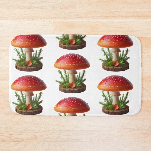 Item preview, Fly agaric mushroom on a white background. designed and sold by Vetagio.