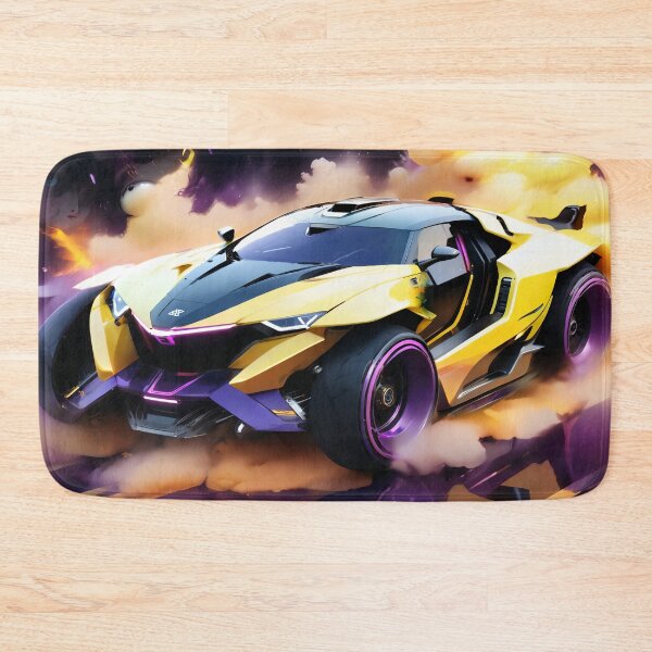 Item preview, Super Car, Yellow & Purple, Colors Storm  designed and sold by DigitalHeadache.