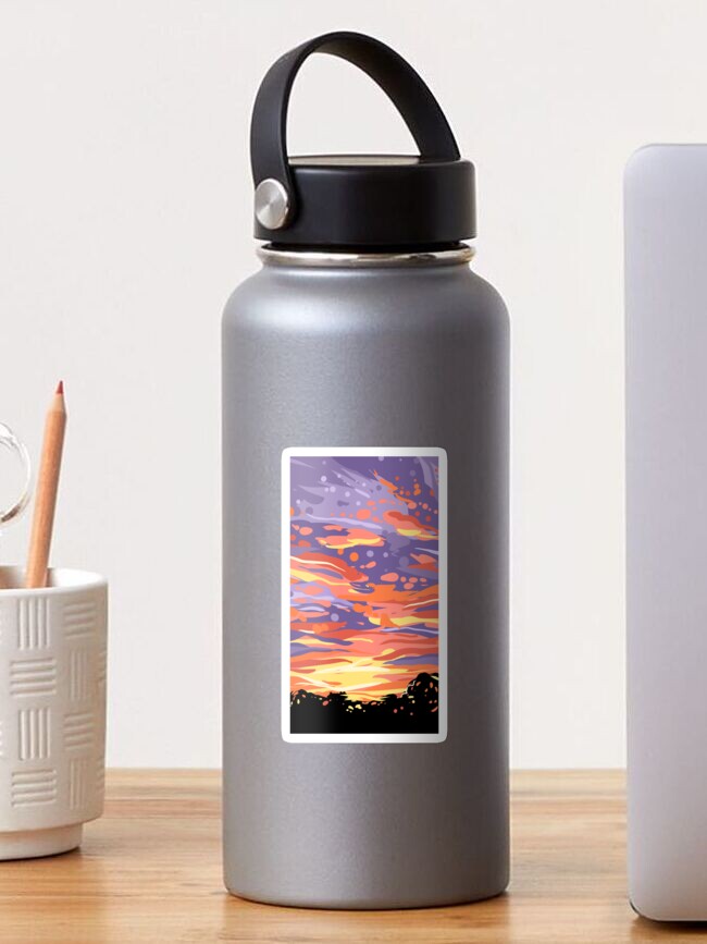 Thumbnail 1 of 3, Sticker, sunset designed and sold by greendaykitty13.
