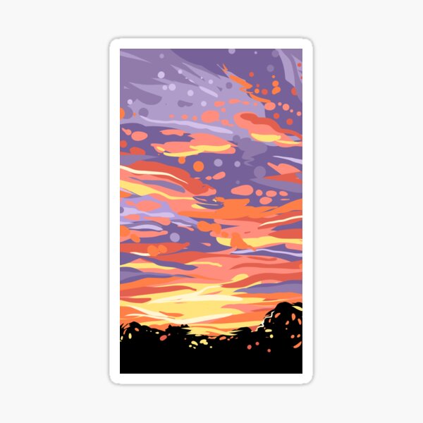 sunset Sticker