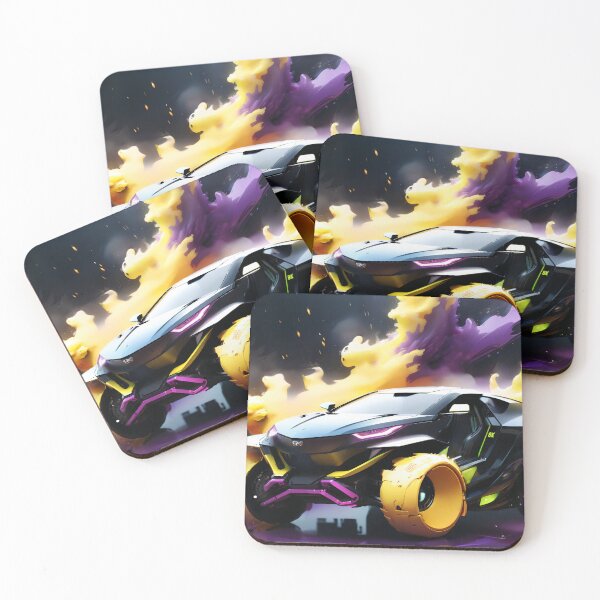 Item preview, Super Car, Black & Yellow & Purple, Colors Storm  designed and sold by DigitalHeadache.