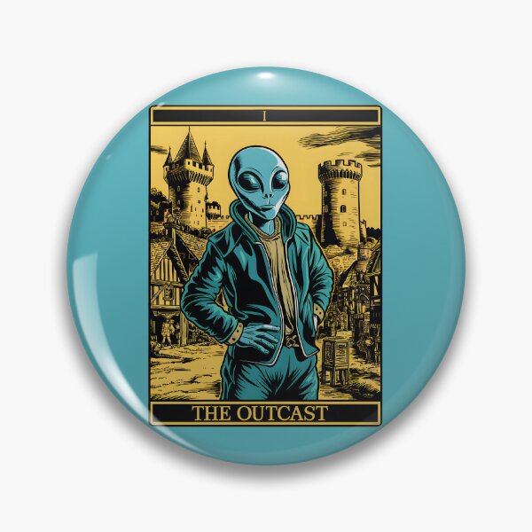 Item preview, "The Outcast" Tarot Card | Alien in Disguise | Neurodivergent & ADHD/Autism Theme designed and sold by MillennialVibe.