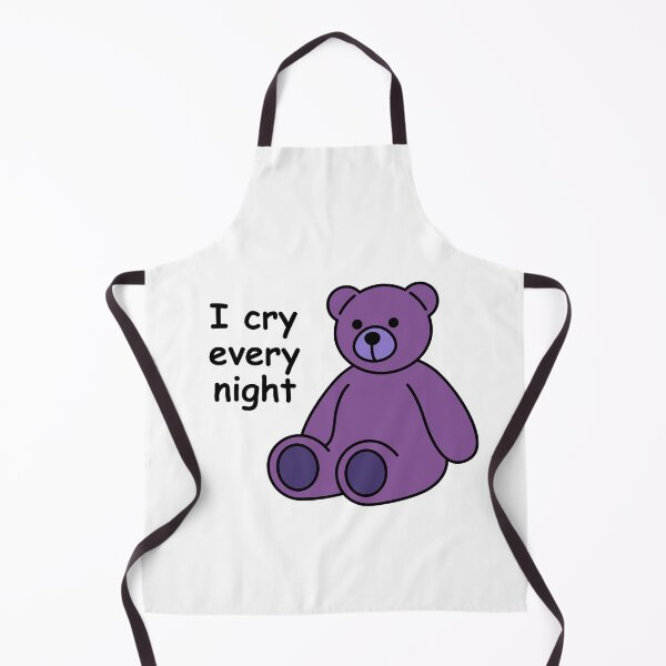 Item preview, I cry every night teddy bear designed and sold by Neve Brown.
