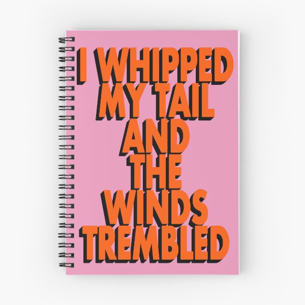 Item preview, I WHIPPED MY TAIL AND THE WINDS TREMBLED designed and sold by The Turbulent Architect.
