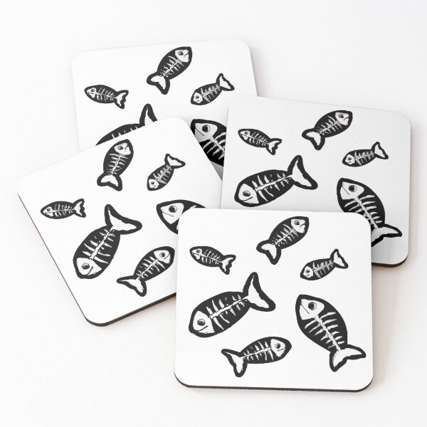 Item preview, Skeleton Fish Outline designed and sold by LillustrationsUK.