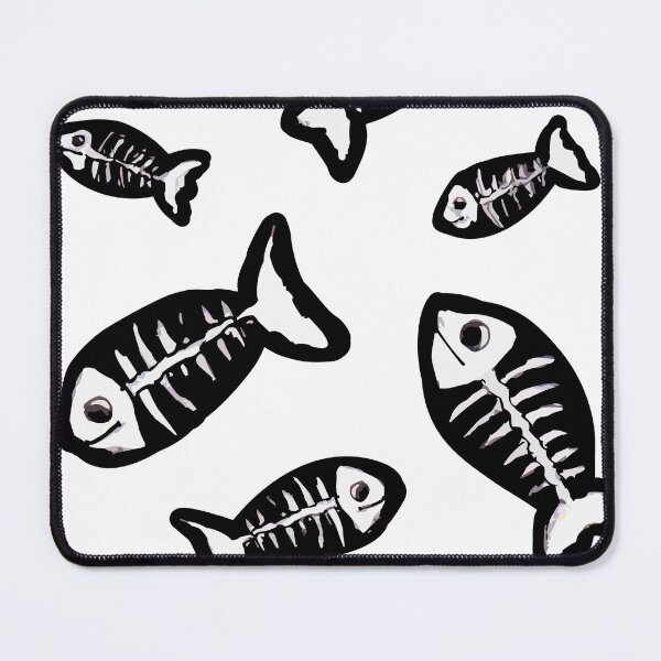 Item preview, Skeleton Fish Outline designed and sold by LillustrationsUK.