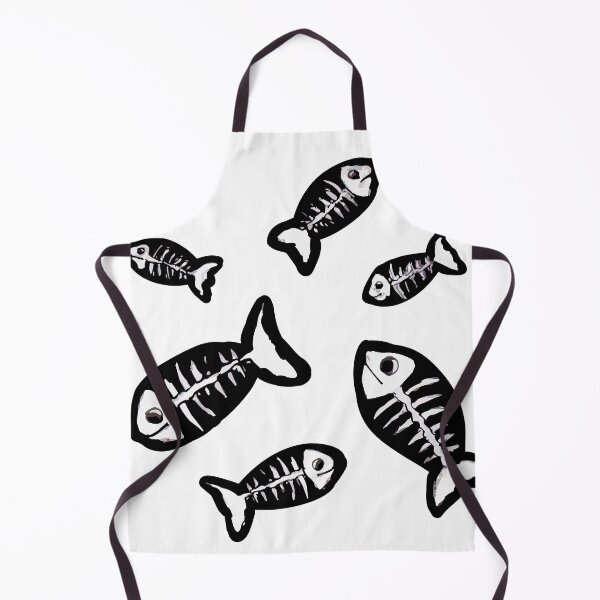 Item preview, Skeleton Fish Outline designed and sold by LillustrationsUK.