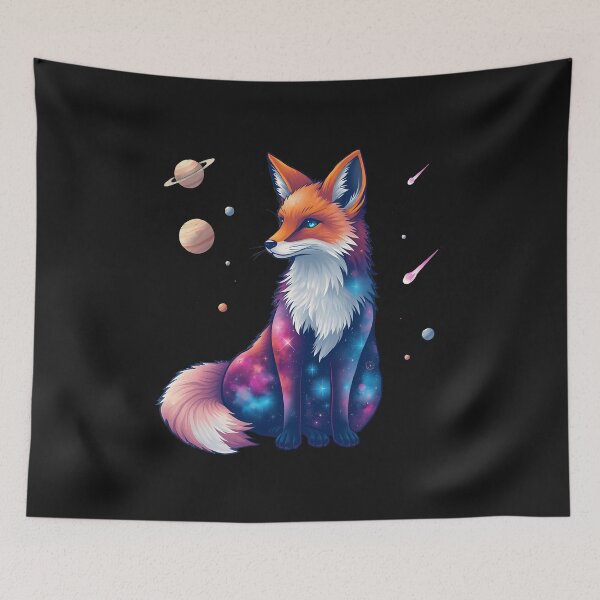 Item preview, Galactic Fox: An Amalgamation of Nature and Celestial Magic designed and sold by zoughlal.