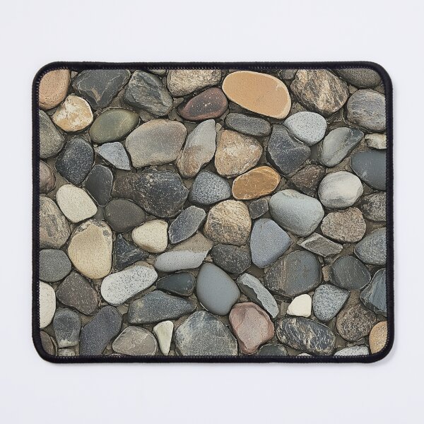 Item preview, Seamless Stone Texture with Natural Pebbles in Earthy Tones designed and sold by seelya83.