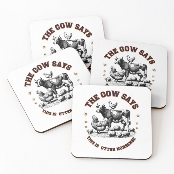 Item preview, Cow says Standing in a Field – "Udder Nonsense" designed and sold by MTeesGA.