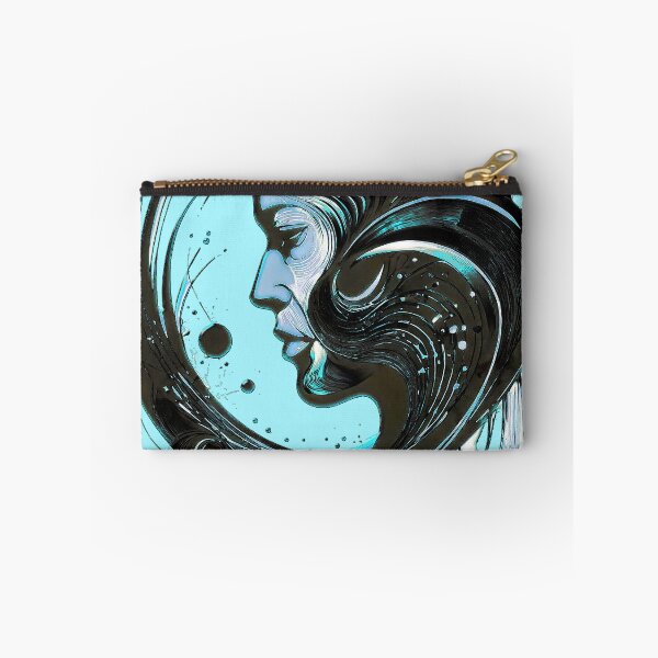 Item preview, Abstract Human Head with Twisting Lines – Surreal Digital Art designed and sold by Pickmash.