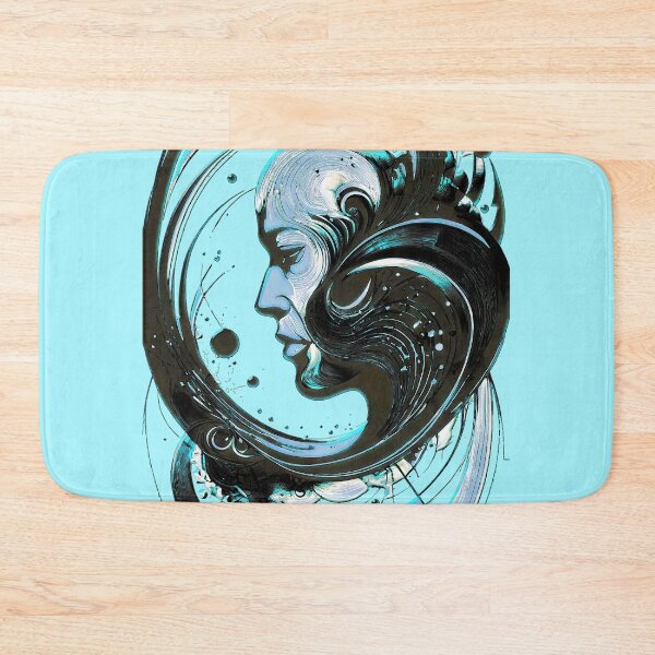 Item preview, Abstract Human Head with Twisting Lines – Surreal Digital Art designed and sold by Pickmash.