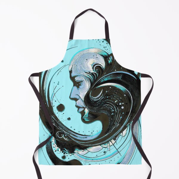 Item preview, Abstract Human Head with Twisting Lines – Surreal Digital Art designed and sold by Pickmash.