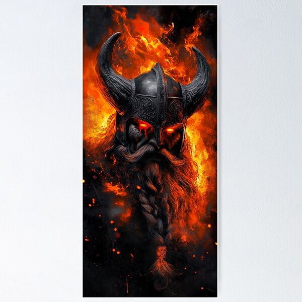 Item preview, Viking of the Underworld – The Burning Warrior designed and sold by Tabusik-e46.