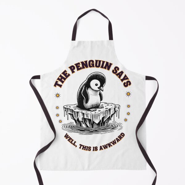 Item preview, Penguin Says on a Melting Iceberg – "Well, This is Awkward" designed and sold by MTeesGA.