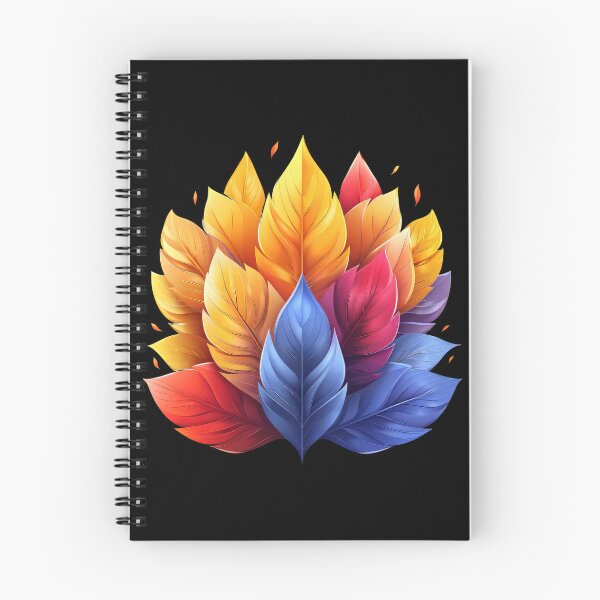 Aperçu de l'œuvre Feuilles dégradées vibrantes avec un design naturel fluide créée et vendue par EmiBarDesign.