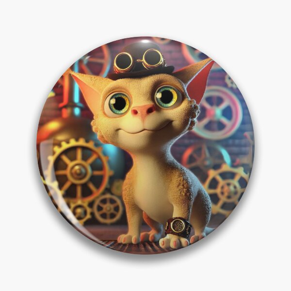 Item preview, Steampunk Corn Rex Cat Art designed and sold by Sillytoe.