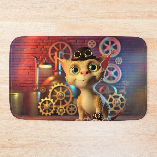 Item preview, Steampunk Corn Rex Cat Art designed and sold by Sillytoe.