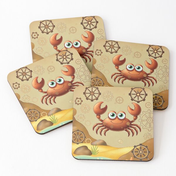 Item preview, Steampunk Crab with Gears Art designed and sold by Sillytoe.