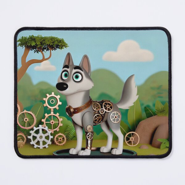 Item preview, Steampunk Czechoslovakian Wolfdog Design designed and sold by Sillytoe.