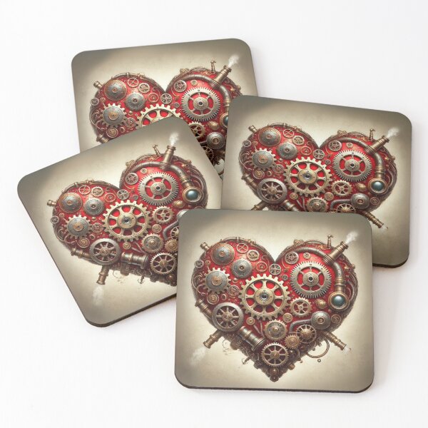 Item preview, Steampunk Heart with Intricate Gears designed and sold by Sillytoe.