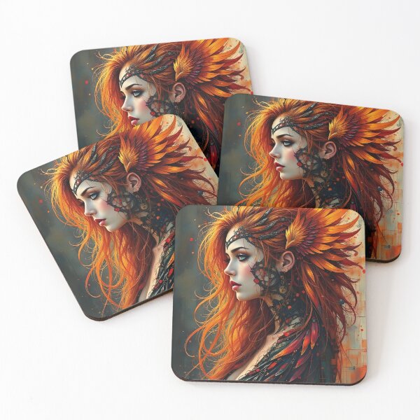 Item preview, Cabeza de fuego de Phoenix designed and sold by Farbenmieze.