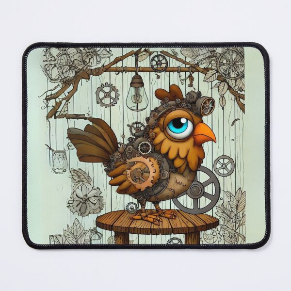 Item preview, Steampunk Dorking Chicken Artwork designed and sold by Sillytoe.