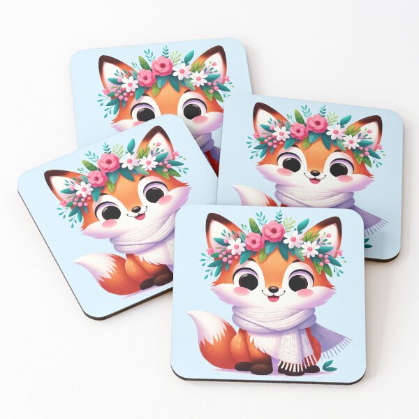 Item preview, Spring - Flowery and cheerful fox designed and sold by LV-creator.