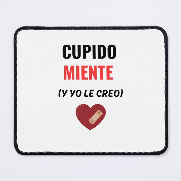 Item preview, "Cupid Lies and I Believe Him - T-shirt with Ironic Phrase" designed and sold by 4Esquinas.