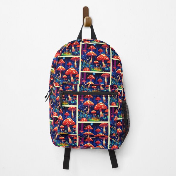 Item preview, Vibrant Magic Mushroom Forest Art designed and sold by Health And Fitness Posts e-Store.