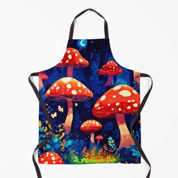 Item preview, Vibrant Magic Mushroom Forest Art designed and sold by Health And Fitness Posts e-Store.