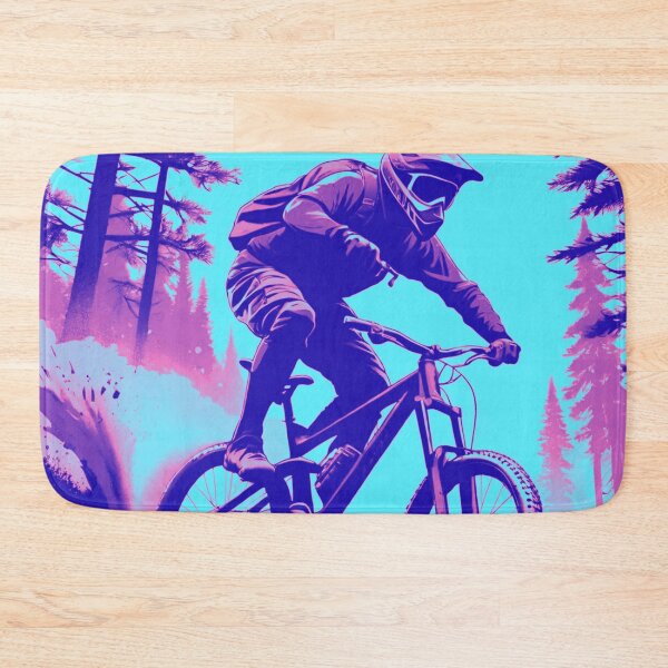 Item preview, Epic Blue & Pink MTB Shredder – Pure Speed & Adrenaline! designed and sold by GrizzlyCollective.