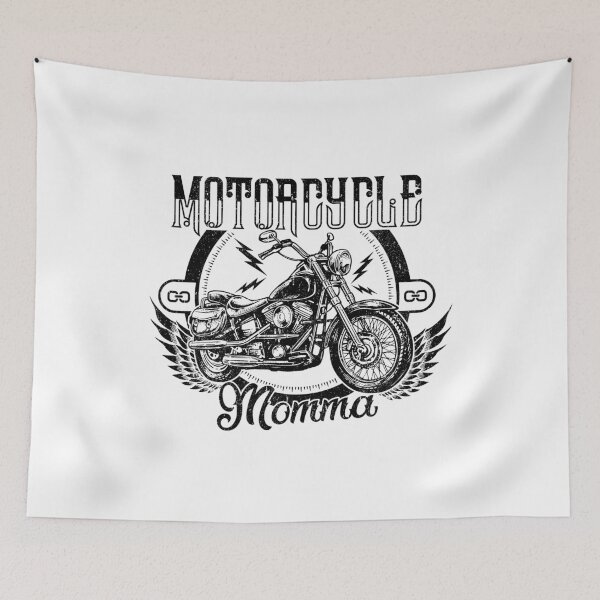 Item preview, motorcycle momma designed and sold by Any Mood Designs.