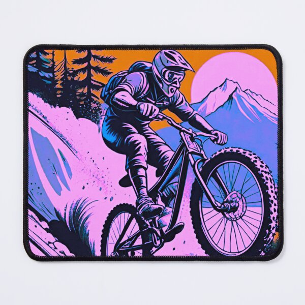 Item preview, Epic Orange & Purple MTB Shredder – Full of Energy & Speed! designed and sold by GrizzlyCollective.