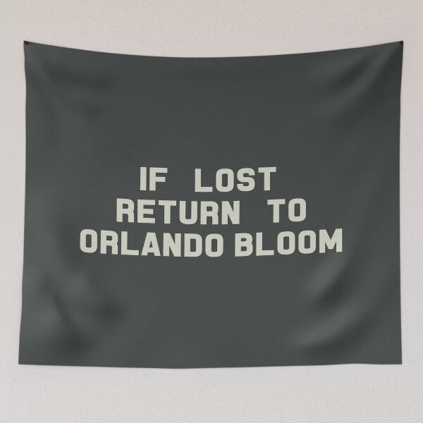 Artikelvorschau, If Lost Return to Orlando Bloom Tee entworfen und verkauft von deluluhaze.