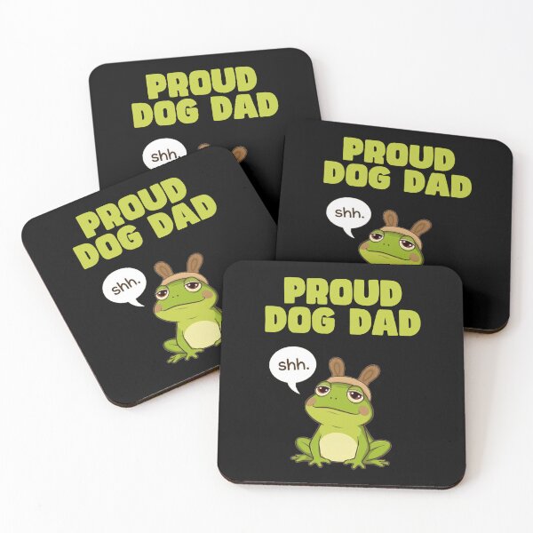 Item preview, Proud Dog Dad Funny Frog Lover Design | Cute & Ironic Pet Parent Tee designed and sold by eh-stuff.