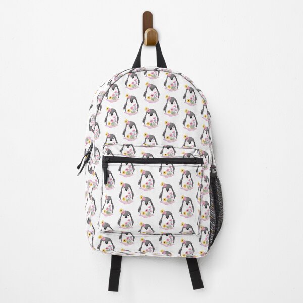 Item preview, Penguin with flowers designed and sold by Gioia-JJ.