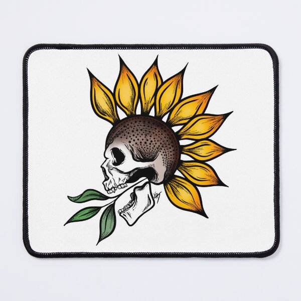 Item preview, Sunflower skull designed and sold by KayyArkham.