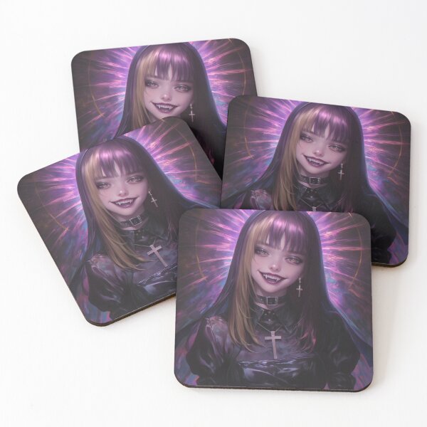 Item preview, Goth Girl Nun designed and sold by CursedbyLilith.