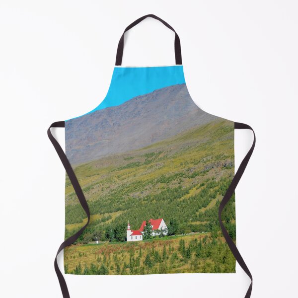 Item preview, Red-Roofed Church and Farmhouse in Iceland designed and sold by Catherine Sherman.