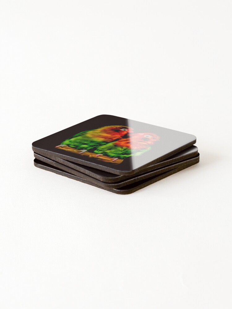 Thumbnail 4 of 5, Coasters (Set of 4), Inseparable designed and sold by REDARTTATTOO69.